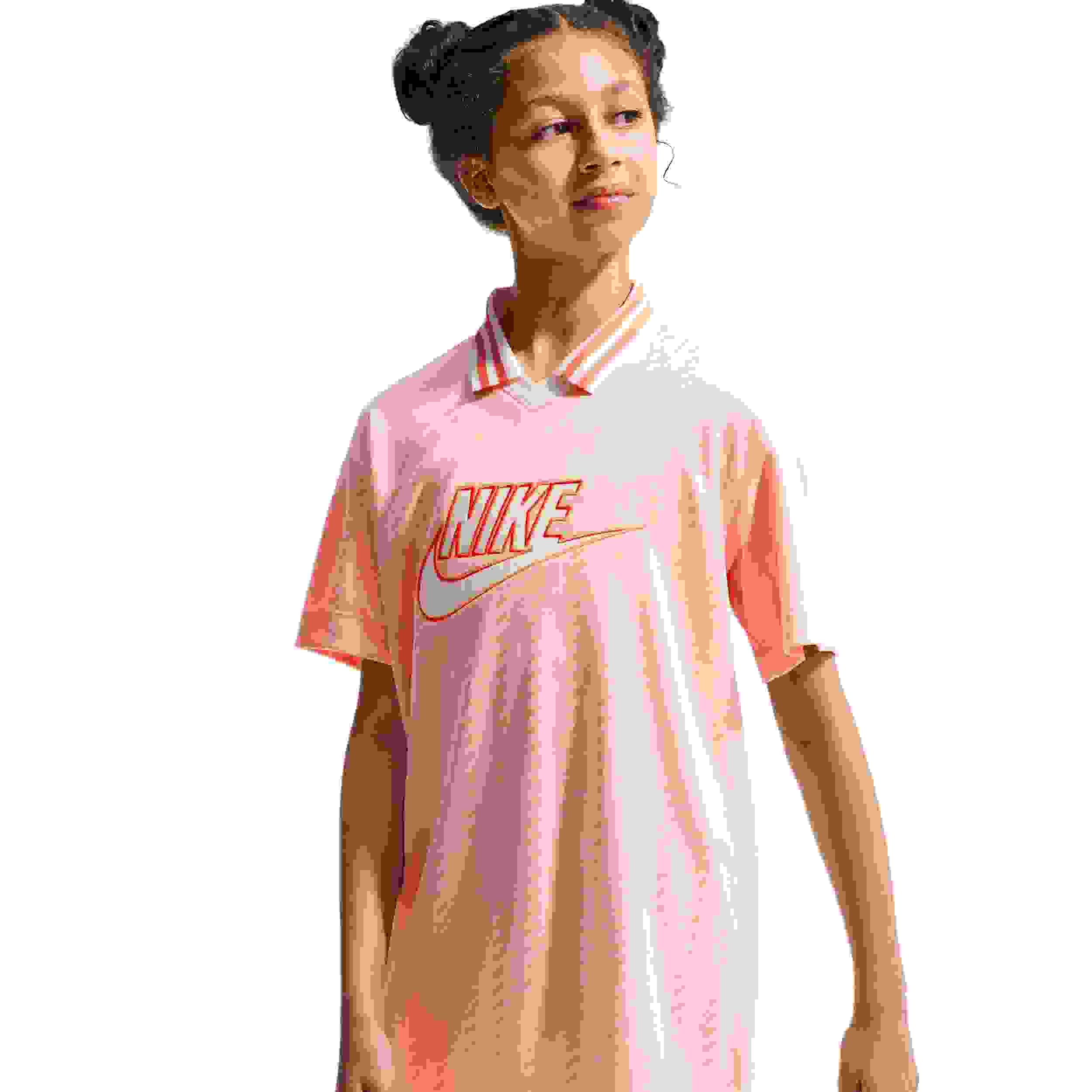 Nike Sportswear Short-Sleeve Big Girls' Orange Jersey Dress